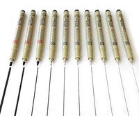 Rotuladores de punta fina negros de Sakura Pigma Micron y Graphic, juego de 10 (0,05 mm y 3 mm)