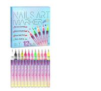 Rotuladores De Uñas 12 - premium portable Colores Delineador Rápido Portátil, Impermeable Set Para Arte, En , Niños Niñas Adultos | Multipurpose Outdoor Indoor Utility high-performance