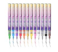Rotuladores de uñas de color -, 14x13,4 Cm Set de bolígrafos de uñas 12 piezas de gel de secado rápido | Forro fino Anti-manchas, Kit De Diseño De Uñas Paradillas, Artesanía De Lienzo, Salón