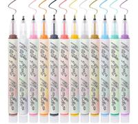 Rotuladores de Uñas para Niñas Herramientas de pintura 12 colores | Set de bolígrafos para esmalte 0,7 mm para Dibujar Puntos Arte Acrílico Chicas Salón Hogar Belleza y