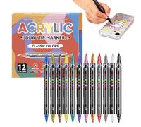 Rotuladores de Uñas | Secado Rápido Punta Doble e Impermeable - Lapices Doodle Para Pintar Y Diseñar,Para Hogar, Navidad, Cumpleaños, Dibujo, Pintura y