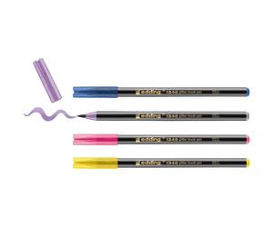 Rotuladores EDDING 1340 Glitter, Caja x4 Colores Pastel