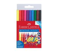 Rotuladores Faber-Castell Grip Colouruoring, tinta lavable vibrante a base de ag