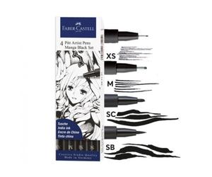 Rotuladores FABER-CASTELL Pitt Artist Manga Black Set