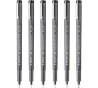 Rotuladores Fineliners Staedtler Pigment 0.05mm A 0.8mm Paquete De 6