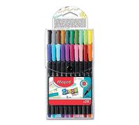 Rotuladores MAPED Graph'Peps Punta Fina, Caja x20 Colores
