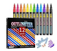 Rotuladores Fluorescentes Estéticos - Rotuladores Colores Surtidos Fluorescentes, para Colorear para Niños - Para Subrayar Diario Dibujar Estudiar Notas Oficina Colegio Estudiantes Adultos