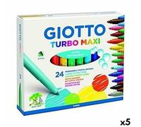 Rotuladores Giotto Turbo Maxi Multicolor (5 Unidades) - Marca: Giotto - EAN: 8000825022319