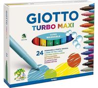 Rotuladores Giotto Turbo Maxi punta ancha 5 mm pack de 24 unidades colores surti