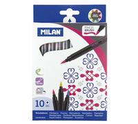 Rotuladores MILAN Pincel Brush, Caja x10 Colores
