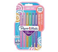 Rotuladores Paper Mate Flair Candy POP, punta mediana, colores surtidos, paquete de 6