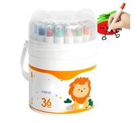 Rotuladores para colorear de papel: herramienta de escritura suave, lápices de cera no tóxicos, accesorios de arte giratorio, incluyendo varios colores, paquete de minas borrables | Actividad creativa