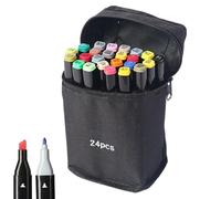 Rotuladores para Colorear,Rotuladores De Doble Punta Para Dibujo | Kit De Materiales De Arte Con Plumones Y Bolsa De Almacenamiento Para Adultos, Niños, Artistas, Escuela, Clases, Viaje Y Scrapbooking