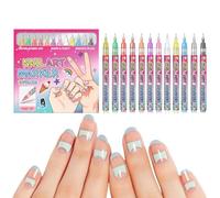 Rotuladores Para Dibujar Uñas 12 Colores Marcadores de Arte para Manicura y