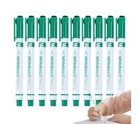 Rotuladores Para Pizarra Blanca - Punta Fina De 0,5 Mm Para Escritura De Precisión, 10 Piezas Con Borrador Integrado, 1,1 Cm X 14 Cm + Tinta De Flujo Suave, Carcasa De Polímero PP De Alta Densidad - P
