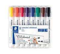 Rotuladores para pizarra blanca Staedtler Lumocolor con punta redonda de secado