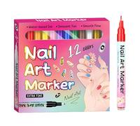 Rotuladores Para Uñas | 12 Colores Marcadores Hazlo Tú Mismo Para Uñas - Instrumentos De Punteado Para - Para Mujeres Niñas Esposa Novia Hija Vacaciones Navidad Cumpleaños Fiesta Salón En