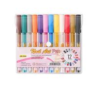 Rotuladores Para Uñas, 12 Colores Pintura Acrílica, Rotuladores De Maquillaje De Uñas, Para Bodas Vacaciones Verano Halloween Chicas Adolescentes
