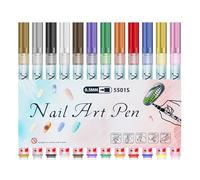 Rotuladores Para Uñas 12 Piezas 0.5mm Herramientas de Manicura Portátiles