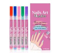 Rotuladores Para Uñas | 5 Piezas Marcadores de Uñas - Herramientas Dibujo Rápido Secado Para Decoración Acrílica Dotting Sculpting,Manicura Hogar Belleza Cuidado Personal Niñas