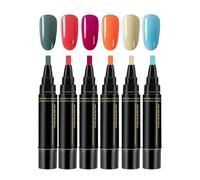 Rotuladores para Uñas 6 Colores Punta Fina Para Dibujar