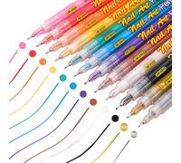 Rotuladores para Uñas de Secado Rápido | 12 Colores Pintura Acrílica | Bolígrafos De Gel De Secado Rápido - Para Fiestas Bodas Vacaciones Verano Halloween Chicas Adolescentes