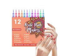 Rotuladores Para Uñas | Herramientas De Manicura De Punta Fina Y Larga Duracion,Juego De Marcadores De Esmalte De Gel De 0.5mm,Para Dibujar Pintar Puntear Manualidades Niñas Niños Adolescentes Adultos