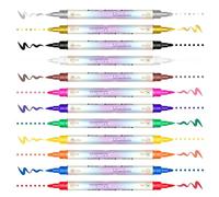 Rotuladores para Uñas,Kit De Diseño Con 12 Colores A Base De Agua | Rotuladores de Esmalte de Secado Rápido | Para Mujeres, Niñas, Salón, Hogar, DIY, Manicura En Gel Y