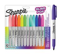 Rotuladores permanentes Sharpie Glam Pop Punta fina para detalles en negrita
