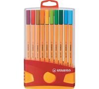 Rotuladores STABILO Point 88 Fineliner ColorParade, Estuche x20 Colores