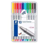 Staedtler Fineliner Triplus 0.3mm assorted (10)