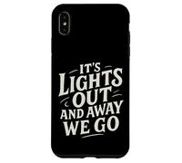 Rotulando It's Lights Out and Away We Go Motorsport Racing Carcasa para iPhone XS Max