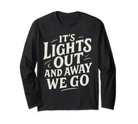 Rotulando It's Lights Out and Away We Go Motorsport Racing Manga Larga