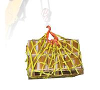 Rotura de Malla Cuadrada, Red de Amarre for Cajas y palés, for Aparejos de construcción, Movimiento, Remolque y elevación de Equipos de Trabajo.(2 X 2M/Mesh/15cm/Load 2.5t)