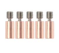 Rotura del calor, aleación de cobre bimetálica Ti, alta temperatura, disipación rápida del calor, juego de 5 piezas para impresora 3D Prusa I3 MK3 MK3S (estilo liso)