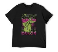 ROU The Warning Band Error - Camiseta unisex de manga corta, cuello redondo, color negro, Negro , XL