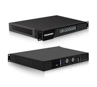 ROUAFWIT 1U Firewall Appliance, N100, 19 Inch, OPNsense, Network Rackmount, 6 x 226-V 2.5GbE LAN, VGA, HD, Console, USB3.0, DDR5 NO RAM NO SSD