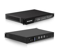 ROUAFWIT 1U Firewall Appliance N300(8C/8T), 8 x i226V 2.5GbE LAN, VPN, 19 Inch 1U Network Rackmount, VGA, Console, USB3.0, DDR5 8G RAM 64G SSD