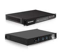 ROUAFWIT 1U Firewall Network Rackmount, C236 i3 8100 Homelab Server, 8 x i226-V 2.5GbE LAN, 4 x710 10GB SFP LAN, USB3.0,VGA,Console, 2 System Fan, AES-NI, DDR4 32G RAM 512G SSD