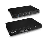 ROUAFWIT 1U Rackmount Firewall Micro Appliance, Celeron N100 Network Security Router PC Hardware, 4 x i226V 2.5Gbe LAN, 19 Inch, 3 Display, VGA, COM, Barebone, NO RAM NO Storage