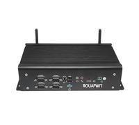 ROUAFWIT Fanless Industrial Mini PC, Core i7-8560U Mini Industrial Computer 8GB RAM 256GB SSD, Dual LAN, 4K HD, VGA, RS232/485 COM, 4USB3.0, 2USB2.0, 9-36V, GPIO, Auto Power On