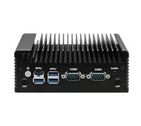 ROUAFWIT Fanless Mini PC N100, 2 x RJ45 Gigabit LAN, 2X DB9 RS232 COM, DDR4 32GB RAM 1TB SSD, 6USB, 2HD+DP Triple Dispaly, Industrial Grade Mini PC for 24/7 Reliable Operation