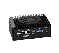 ROUAFWIT Industrial Mini PC Core i5 1235U, 2X RTL8111H RJ45 LAN, 2X DB9 RS232/485 COM, DDR4 8G RAM 128G SSD, 6USB, HD+VGA Dual Dispaly, Mic, Industrial Grade Mini PC for 24/7 Reliable Operation
