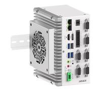 ROUAFWIT Industrial Mini PC Fanless Embedded Computer Core i5 1235U Dual LAN 6COM 16Pin GPIO 4USB 4K Display Auto Power On DDR4 8G RAM 256G SSD