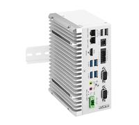 ROUAFWIT Industrial Mini PC Fanless Embedded Computer i5 8265U Dual LAN 2COM 8Pin GPIO 4USB3.2 4K Display Auto Power On DDR4 16G RAM 512G SSD