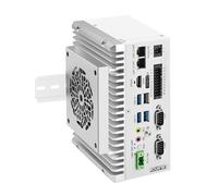 ROUAFWIT Industrial Mini PC Fanless Embedded Computer i7 1255U Dual LAN 2COM 16Pin GPIO 4USB DP+HD 4K60Hz Dual Display Auto Power On DDR4 0G RAM 0G SSD