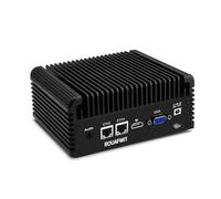 ROUAFWIT Industrial Mini PC, Industrie PC Celeron N2840, Fanless Computer, HD+VGA Dual Display, 2RS232 COM, 2RJ45 LAN, 4USB, WiFi, BT,SIM Slot,DDR3L 8GB RAM 64GB SSD