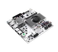 ROUAFWIT M8 NAS Motherboard 8 Bay, 10GbE RJ45 LAN, N150 (N100 Upgrade) Mini ITX PC Mainboard, 2 x NVMe, Dual 2.5Gb Ethernet, M.2 WiFi, USB-C, DDR5 16G RAM 128G SSD, PCIe x1, TF