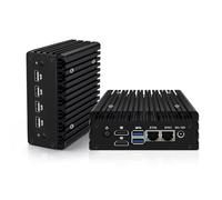 ROUAFWIT Micro Firewall Appliance, Fanless Mini PC N305 8C/8T, 2X 2.5 GbE i226V LAN,AES-NI,DDR5 16G SSD 512G NVME Router Netzwerk Security 6USB/2HD Dual Display