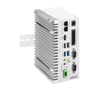 ROUAFWIT Mini PC Industrial Fanless Embedded Computer J6412 Dual LAN 2COM 16Pin GPIO 4USB 4K Dual Display Auto Power On DDR4 8G RAM 256G SSD